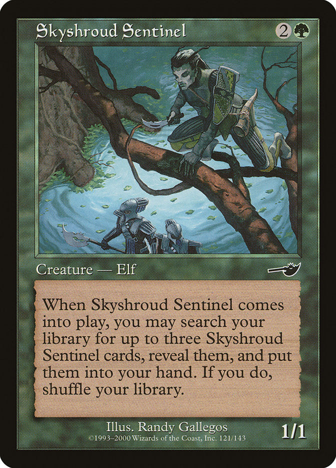 Skyshroud Sentinel 121/143 (Nemesis)  - Foil | Good Games Morley