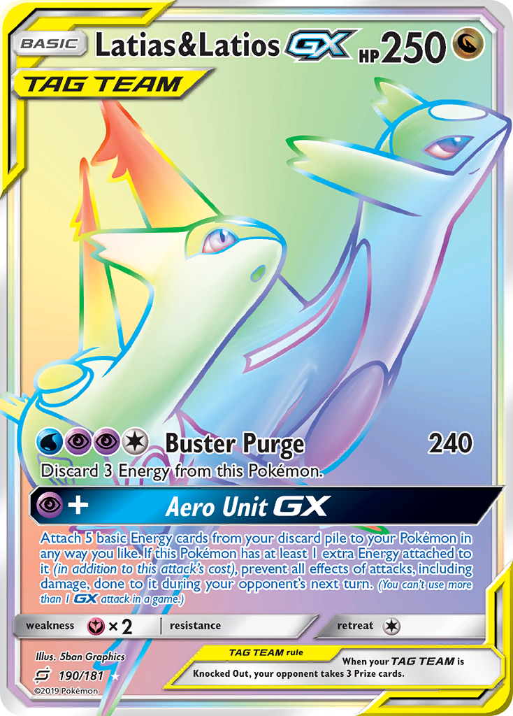 Latias & Latios GX (190/181) [Sun & Moon: Team Up] | Good Games Morley