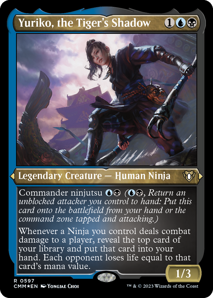 Yuriko, the Tiger's Shadow (Foil Etched) [Commander Masters] | Good Games Morley