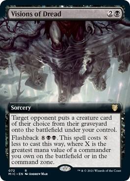 Visions of Dread Extended Art 72/38 (Commander: Innistrad: Midnight Hunt)  | Good Games Morley
