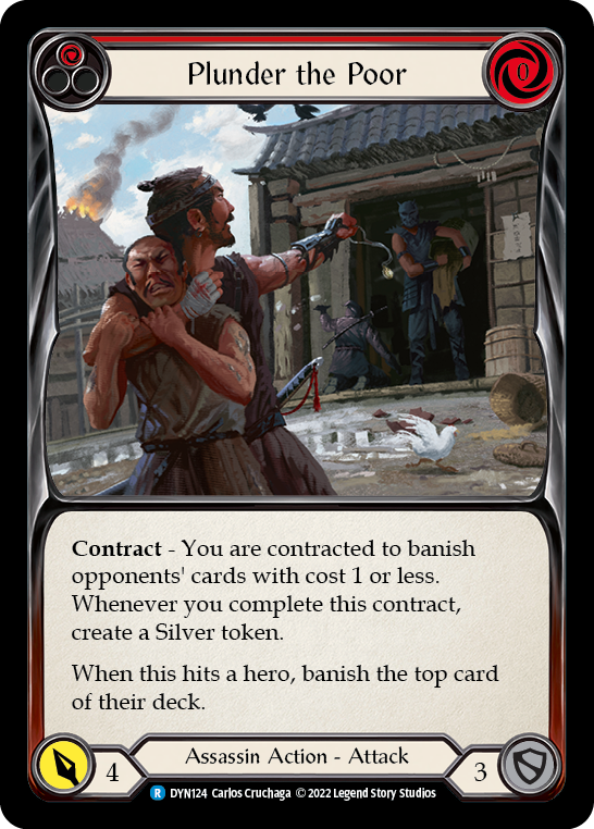 Plunder the Poor (Red) [DYN124] (Dynasty) | Good Games Morley