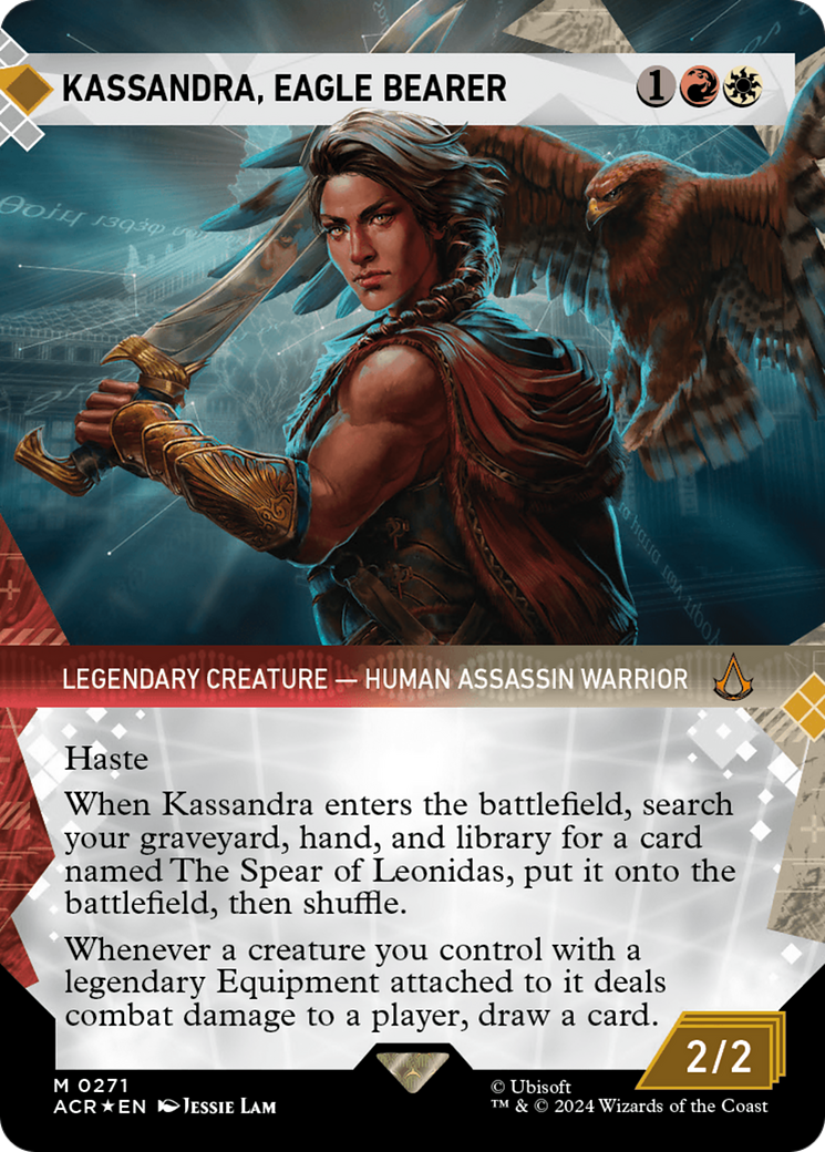 Kassandra, Eagle Bearer (Showcase) (Textured Foil) [Assassin's Creed] | Good Games Morley