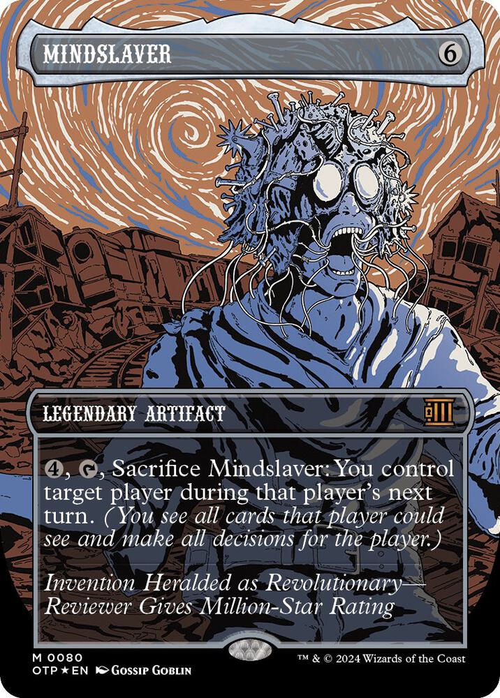 Mindslaver 80/65 (Outlaws of Thunder Junction: Breaking News)  - Showcase Textured Foil | Good Games Morley