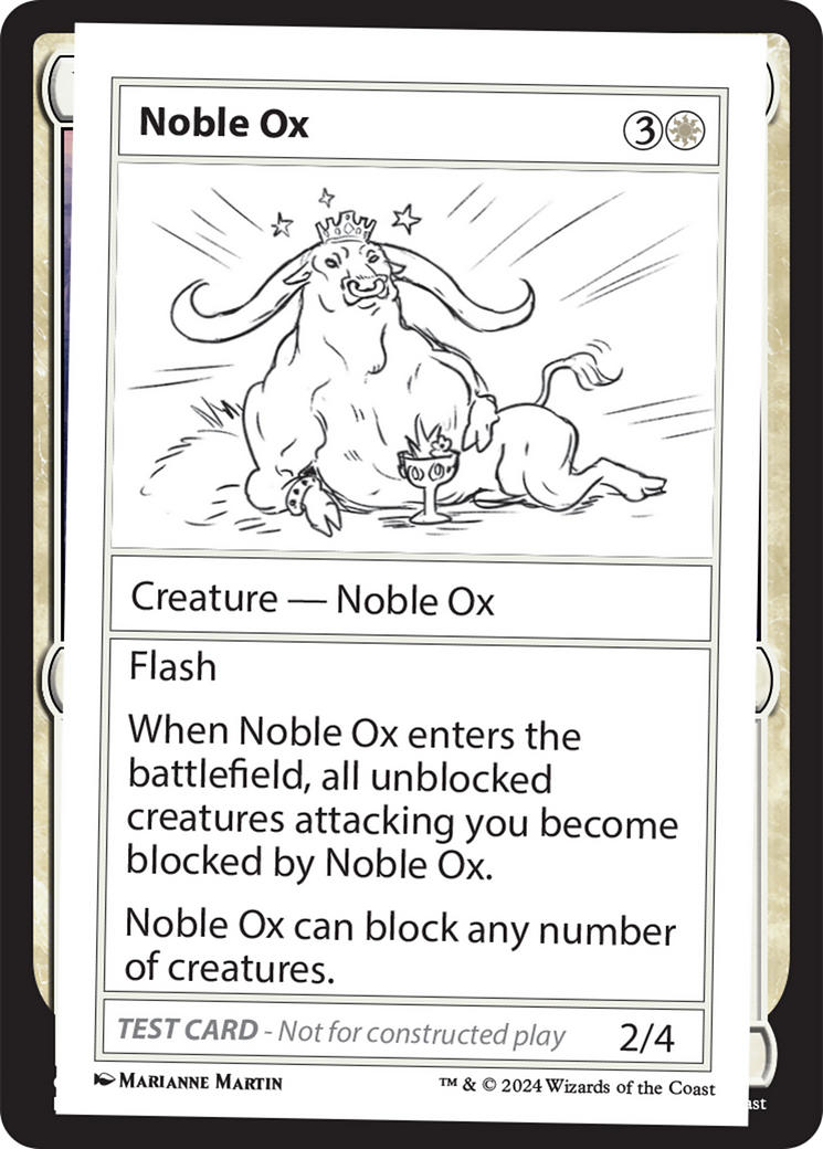 Noble Ox [Mystery Booster 2 Playtest Cards] | Good Games Morley