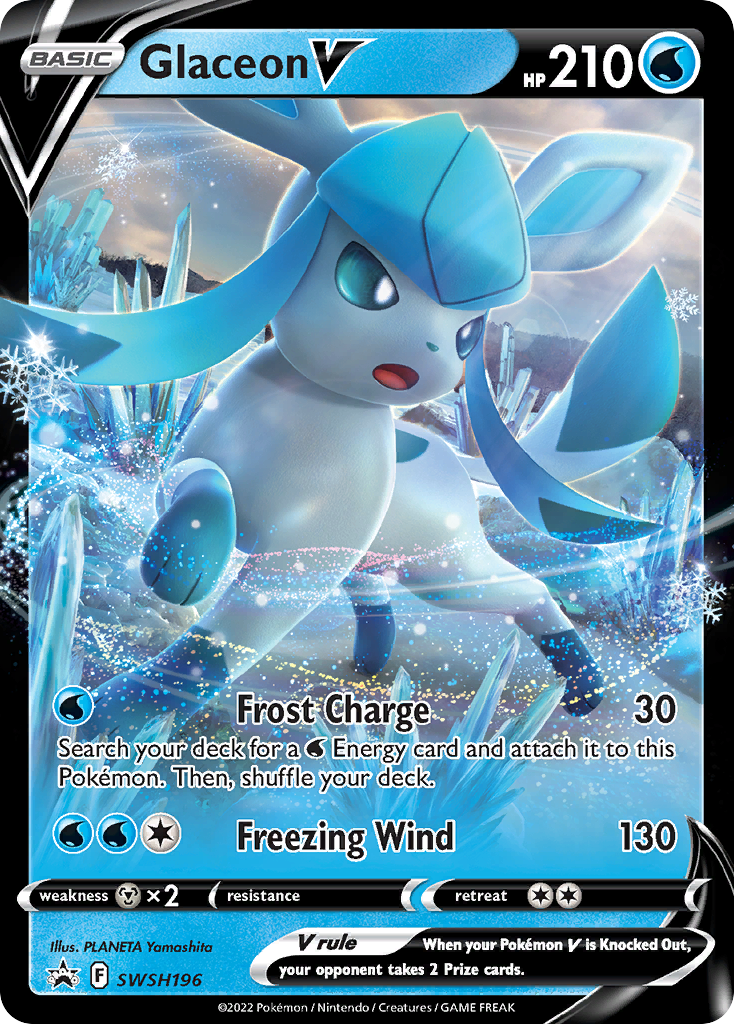 Glaceon V (SWSH196) [Sword & Shield: Black Star Promos] | Good Games Morley
