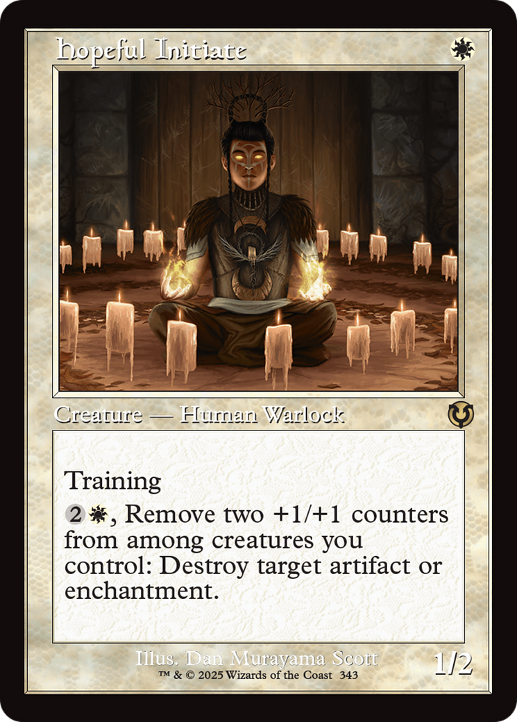 Hopeful Initiate (Retro Frame) [Innistrad Remastered] | Good Games Morley