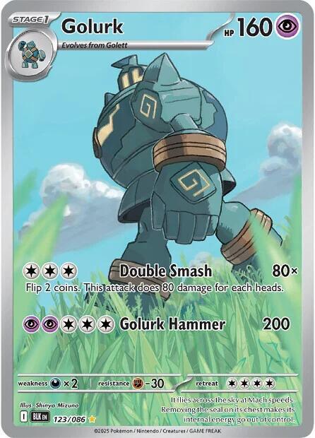 Golurk 123/086 (SV: Black Bolt)  - Holofoil | Good Games Morley