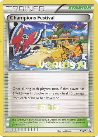 Champions Festival (XY27) (2014 Staff) [XY: Black Star Promos] | Good Games Morley