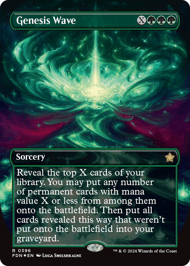 Genesis Wave (Borderless) (Mana Foil) [Foundations] | Good Games Morley