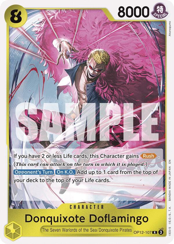 Donquixote Doflamingo OP12-107 (Legacy of the Master)  - Foil | Good Games Morley