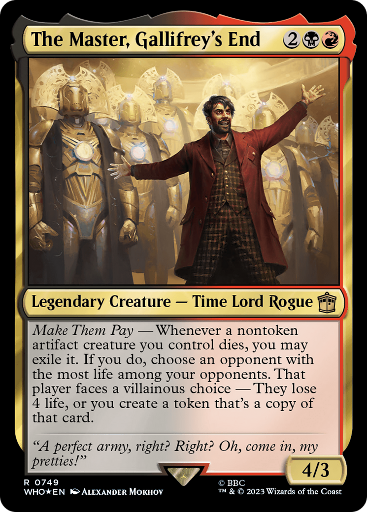 The Master, Gallifrey's End (Surge Foil) [Doctor Who] | Good Games Morley
