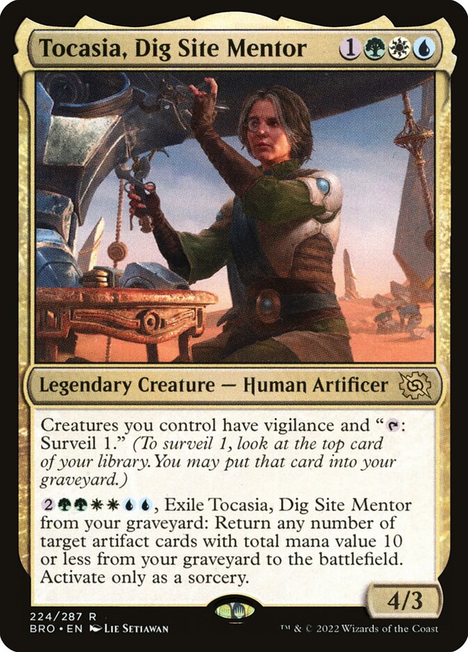 Tocasia, Dig Site Mentor 224/287 (The Brothers' War)  - Foil | Good Games Morley