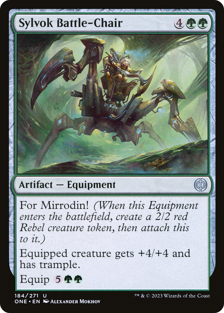 Sylvok Battle-Chair [Phyrexia: All Will Be One] | Good Games Morley