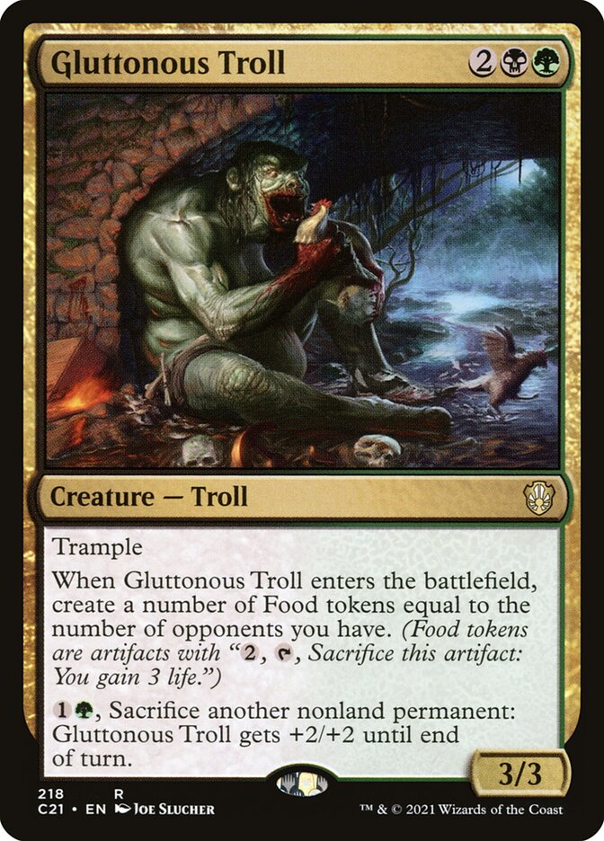 Gluttonous Troll 218/81 (Commander 2021)  | Good Games Morley
