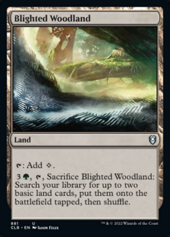Blighted Woodland [Commander Legends: Battle for Baldur's Gate] | Good Games Morley