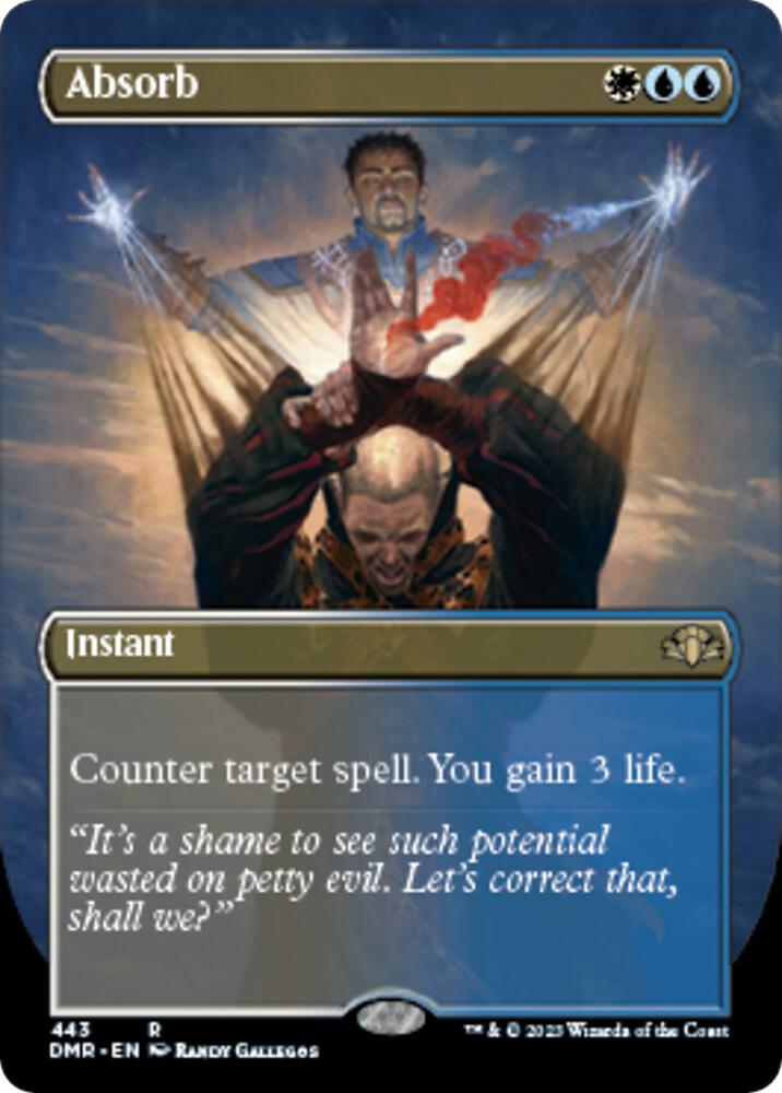 Absorb 443/261 (Dominaria Remastered)  - Borderless | Good Games Morley