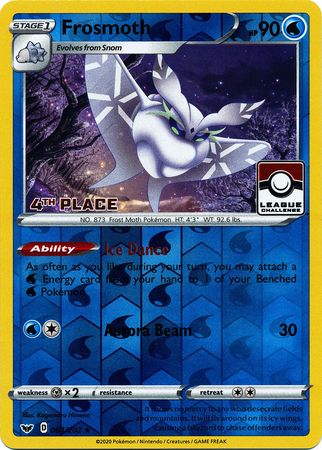 Frosmoth (064/202) (League Promo 4th Place) [Sword & Shield: Base Set] | Good Games Morley