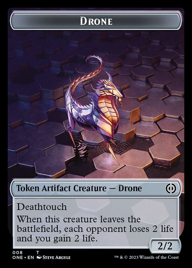 Drone Token [Phyrexia: All Will Be One Tokens] | Good Games Morley