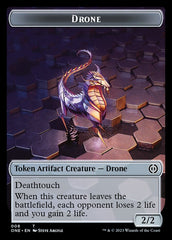 Rebel // Drone Double-Sided Token [Phyrexia: All Will Be One Tokens] | Good Games Morley