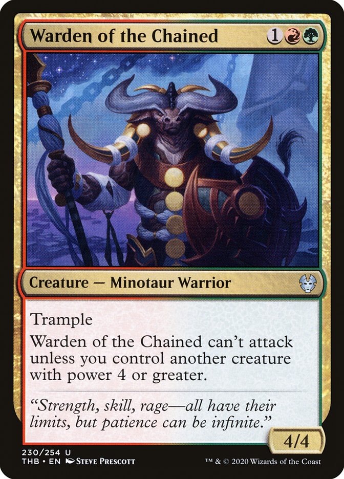 Warden of the Chained 230/254 (Theros Beyond Death)  - Foil | Good Games Morley