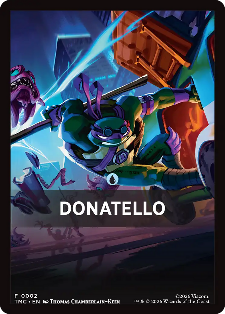 Donatello Theme Card [Teenage Mutant Ninja Turtles Commander Tokens] | Good Games Morley
