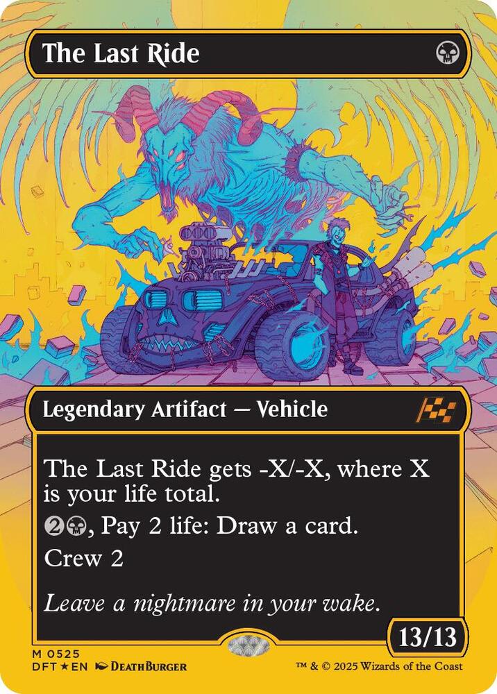 The Last Ride 525/291 (Aetherdrift)  - Borderless First-Place Foil | Good Games Morley