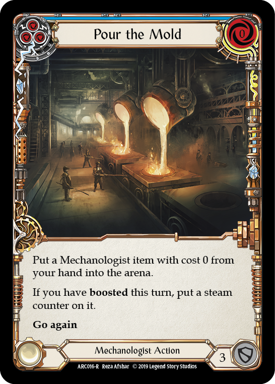 Pour the Mold (Blue) [ARC016-R] (Arcane Rising)  1st Edition Rainbow Foil | Good Games Morley