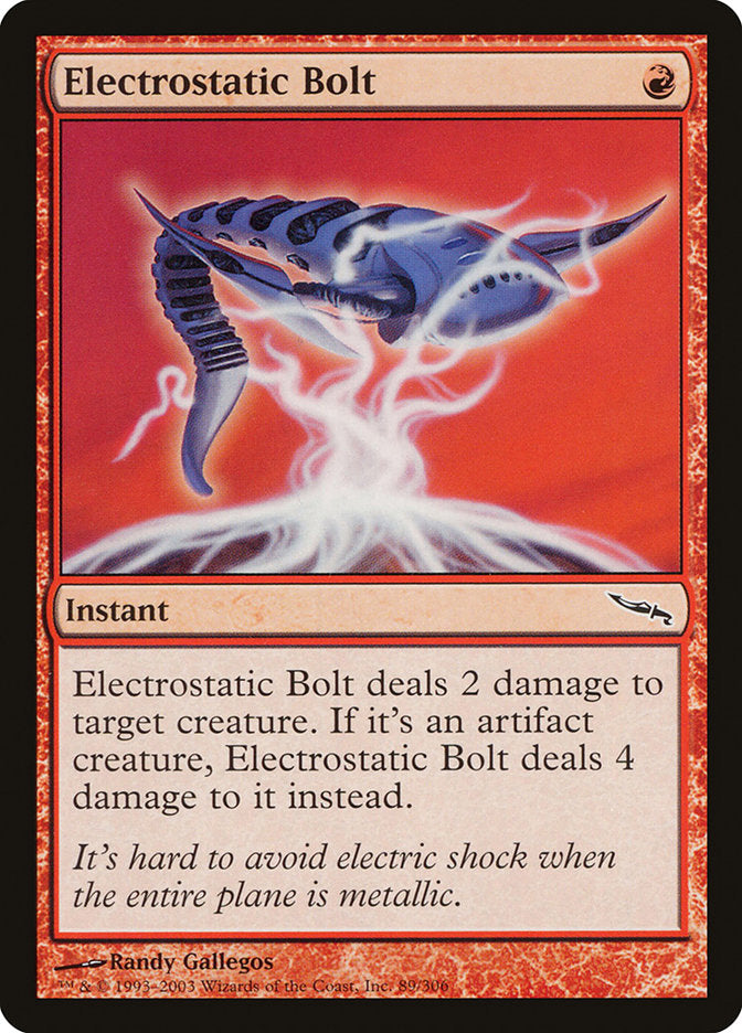 Electrostatic Bolt 89/306 (Mirrodin)  | Good Games Morley