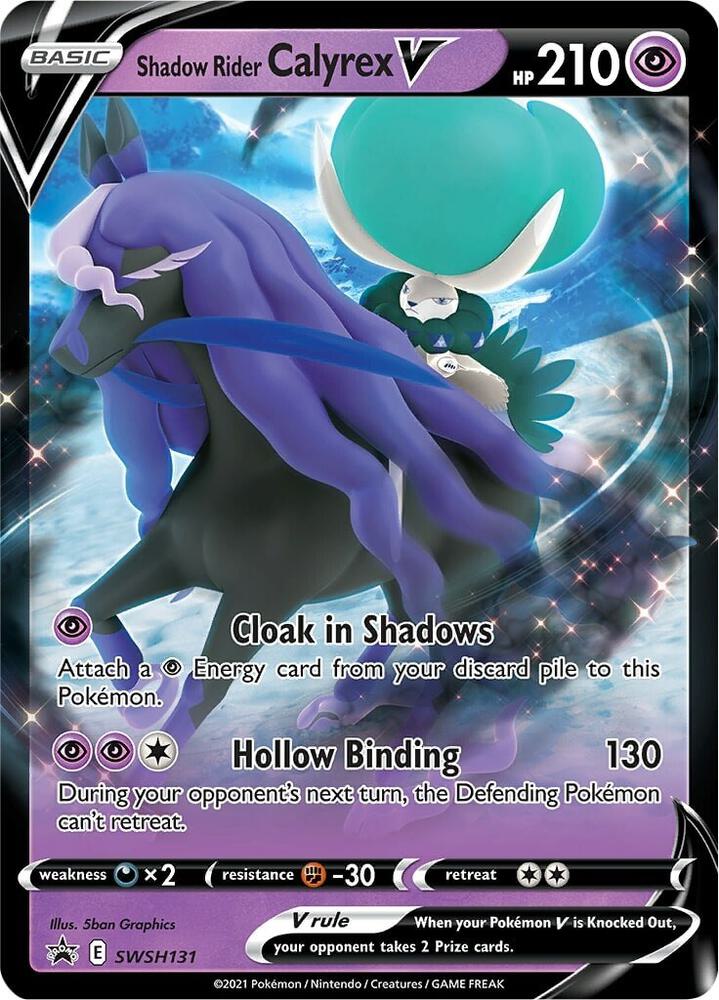 Shadow Rider Calyrex V SWSH131 (SWSH: Sword & Shield Promo Cards)  - Holofoil | Good Games Morley