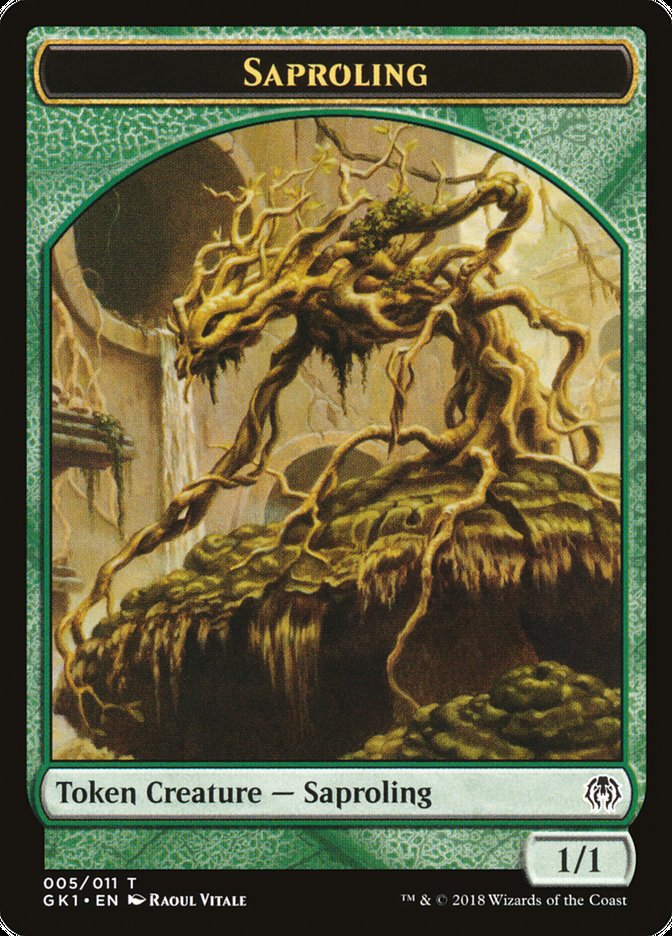 Saproling // Insect Double-Sided Token [Guilds of Ravnica Guild Kit Tokens] | Good Games Morley