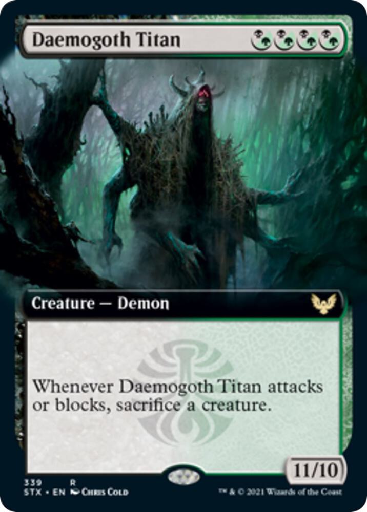 Daemogoth Titan Extended Art 339 (Strixhaven: School of Mages)  | Good Games Morley