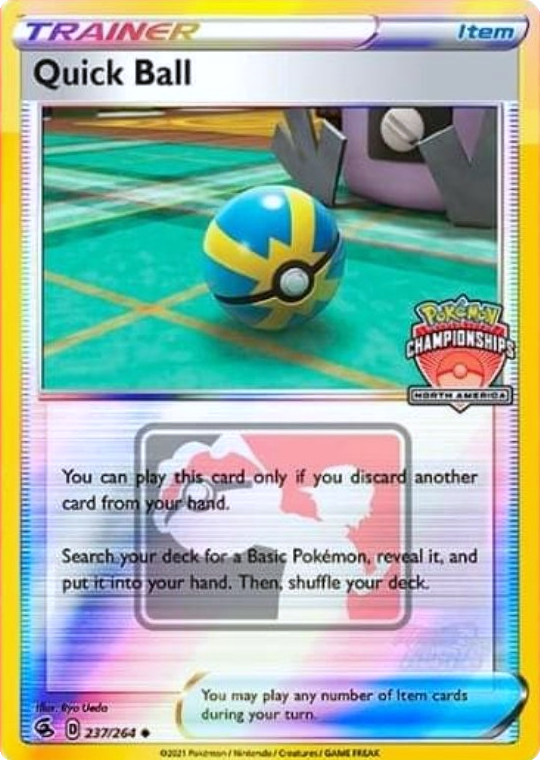 Quick Ball (237/264) (North America Championships Promo) [Sword & Shield: Fusion Strike] | Good Games Morley