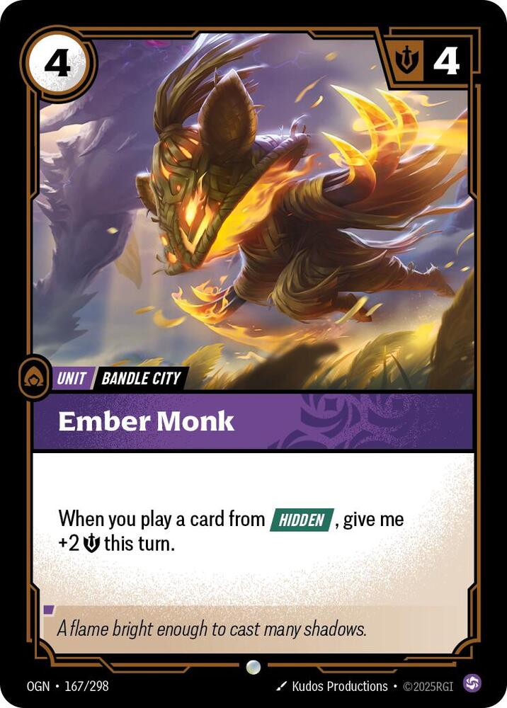 Ember Monk 167/298 (Origins)  | Good Games Morley