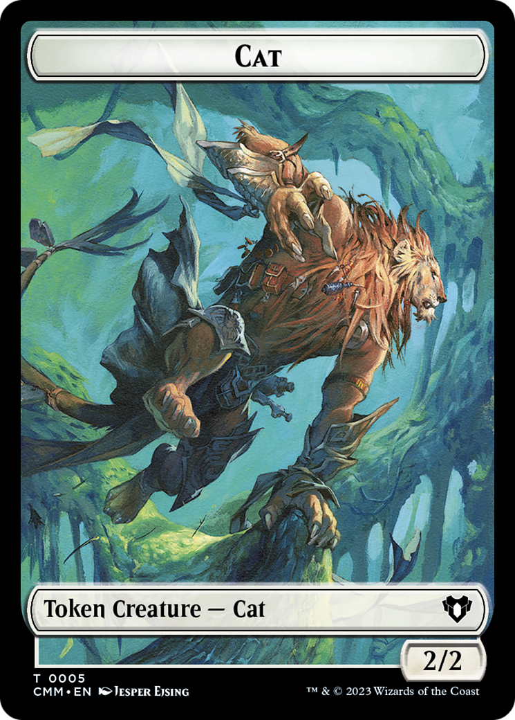 Cat Token (05) [Commander Masters Tokens] | Good Games Morley