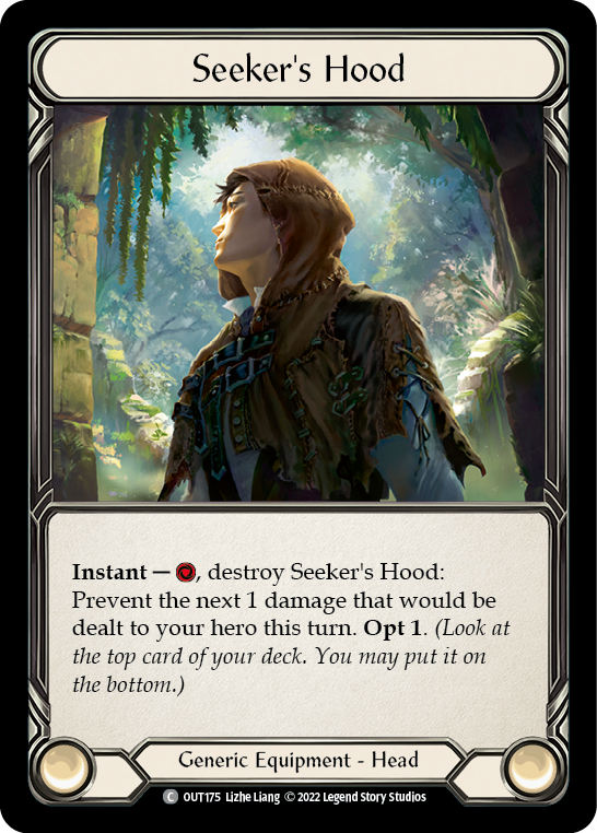 Seeker's Hood [OUT175] (Outsiders)  Cold Foil | Good Games Morley