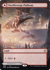 Needleverge Pathway // Pillarverge Pathway (Borderless Alternate Art) [Zendikar Rising] | Good Games Morley