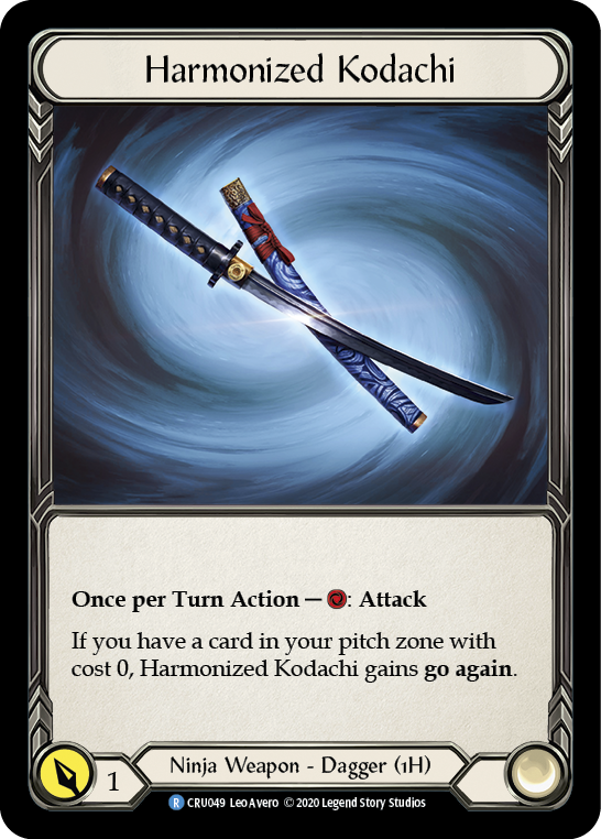 Harmonized Kodachi [CRU049] (Crucible of War)  1st Edition Cold Foil | Good Games Morley