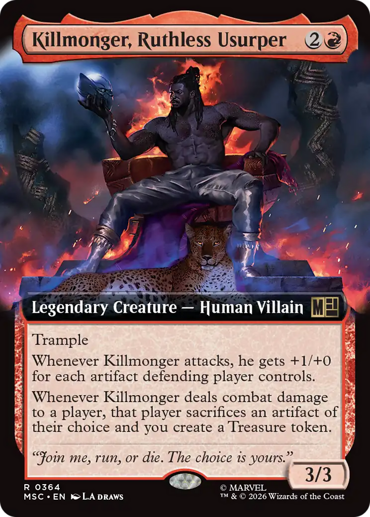 Killmonger, Ruthless Usurper (Extended Art) [Marvel Super Heroes Commander] | Good Games Morley