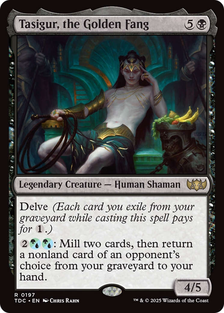 Tasigur, the Golden Fang [Tarkir: Dragonstorm Commander] | Good Games Morley