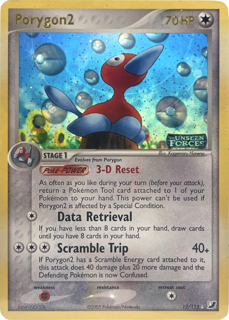 Porygon2 (12/115) (Stamped) [EX: Unseen Forces] | Good Games Morley