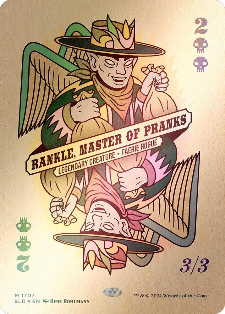 Rankle Master of Pranks Rainbow FoilRankle, Master of Pranks 1707 (Secret Lair Drop Series)  - Borderless Rainbow Foil | Good Games Morley
