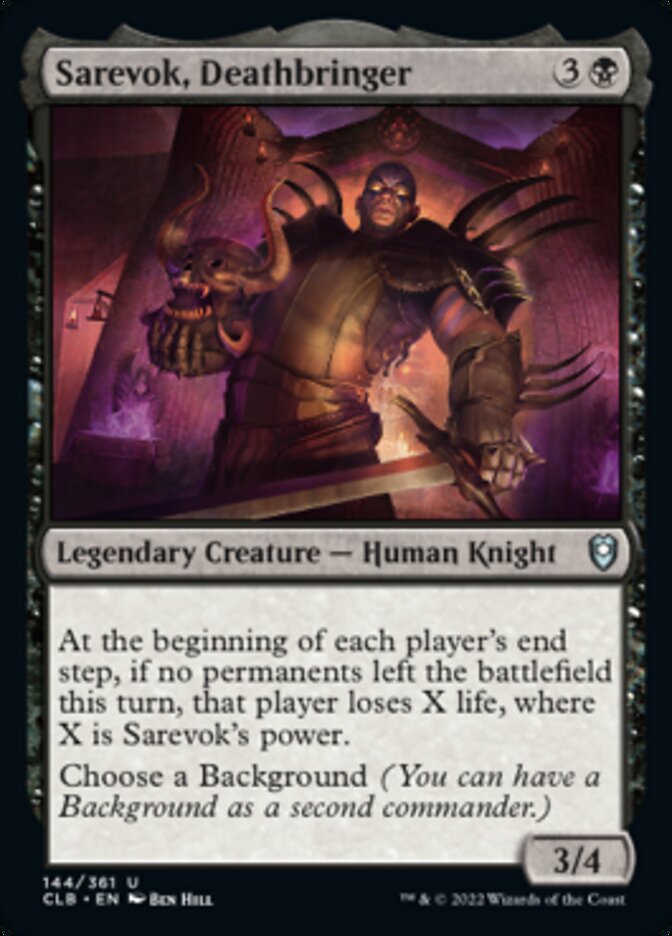 Sarevok, Deathbringer [Commander Legends: Battle for Baldur's Gate] | Good Games Morley