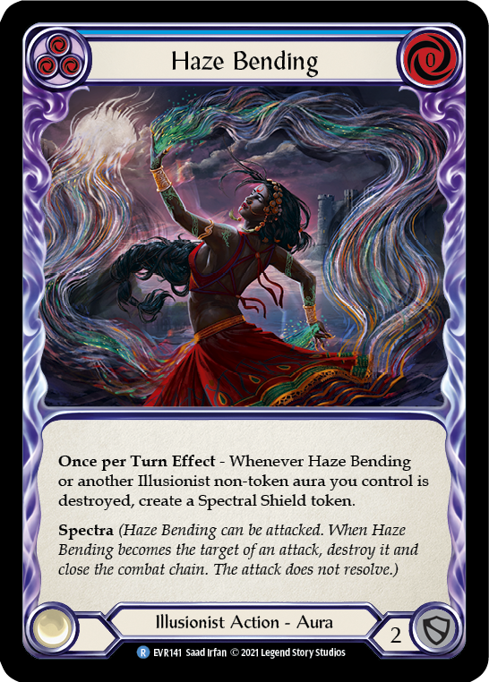 Haze Bending (Blue) [EVR141] (Everfest)  1st Edition Rainbow Foil | Good Games Morley