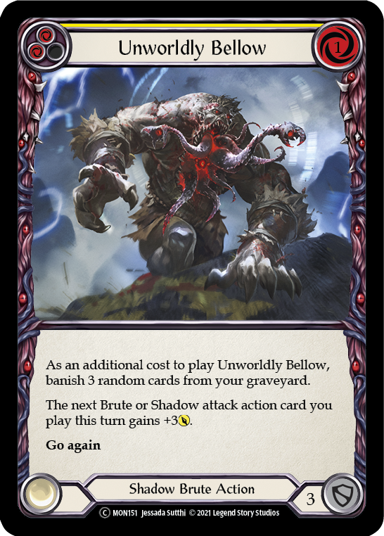 Unworldly Bellow (Yellow) [U-MON151] (Monarch Unlimited)  Unlimited Normal | Good Games Morley
