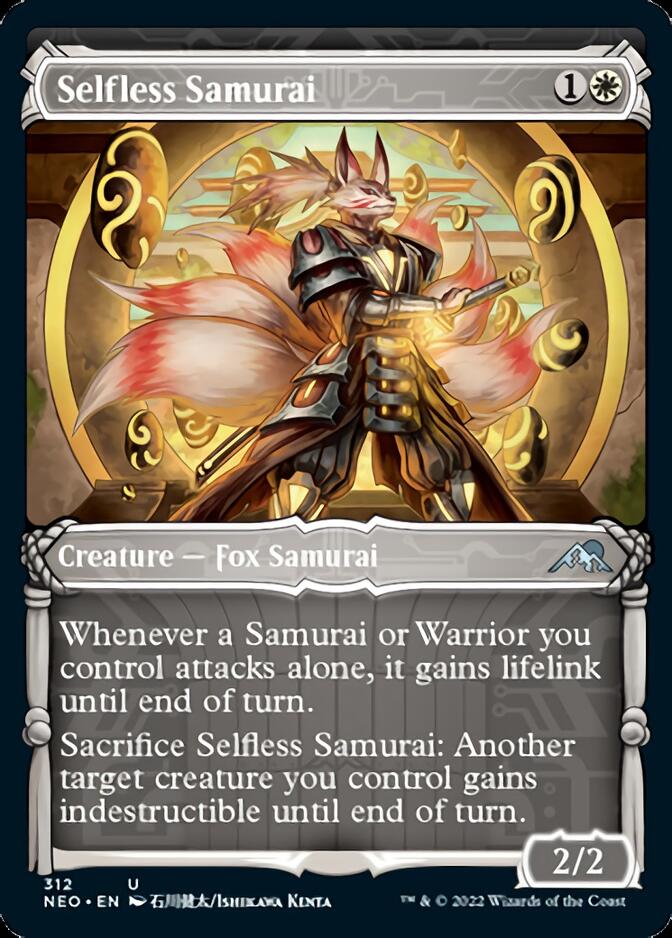 Selfless Samurai (Showcase Samurai) [Kamigawa: Neon Dynasty] | Good Games Morley