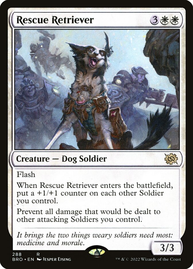 Rescue Retriever 288/287 (The Brothers' War)  - Foil | Good Games Morley