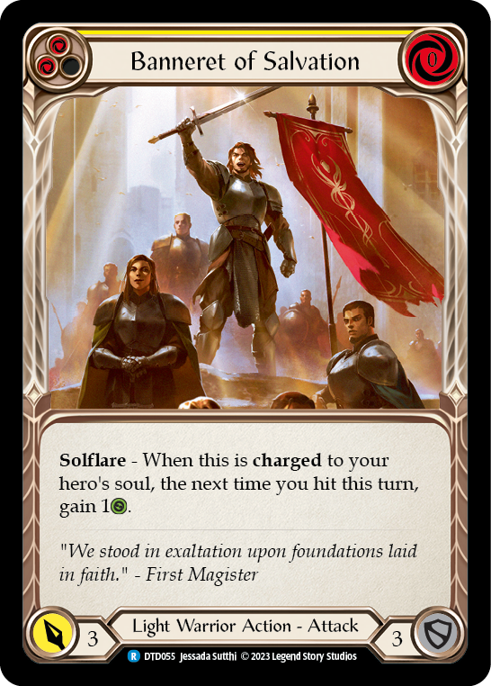 Banneret of Salvation [DTD055] (Dusk Till Dawn)  Rainbow Foil | Good Games Morley