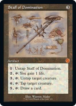Staff of Domination Schematic 119/63 (The Brothers' War: Retro Frame Artifacts)  | Good Games Morley