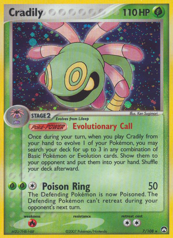 Cradily (7/108) [EX: Power Keepers] | Good Games Morley