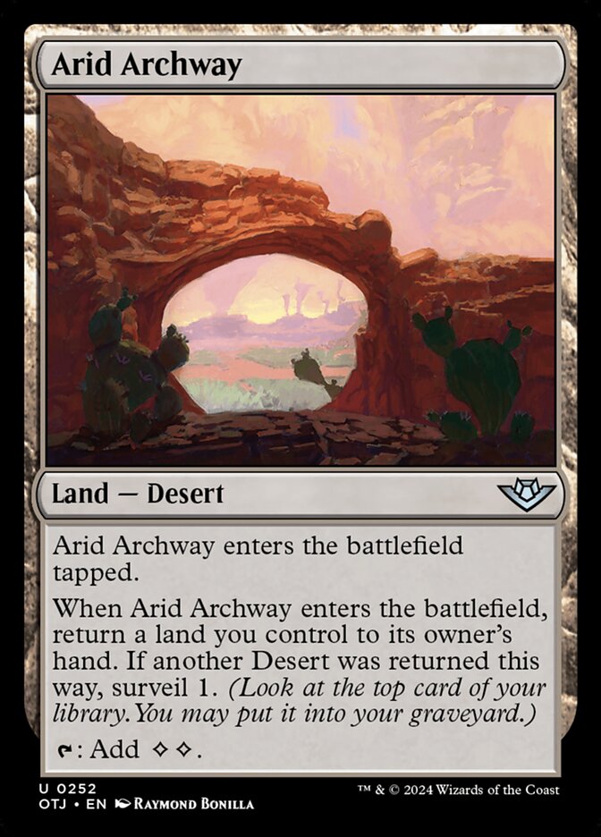 Arid Archway 252 (Outlaws of Thunder Junction)  | Good Games Morley